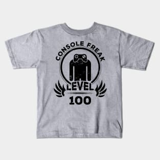 Level 100 Console Freak Console Gamer Gift Kids T-Shirt